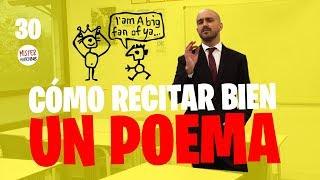 🚀🎤 Cómo RECITAR bien UN POEMA [upl. by Lyrehc]