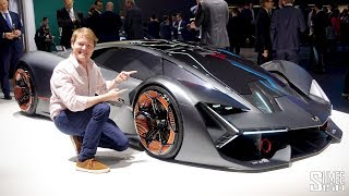 Meet the ELECTRIC Lamborghini Terzo Millennio [upl. by Ymmak]