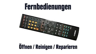 Fernbedienung  Öffnen  Reinigen  Reparieren [upl. by Cassandra298]