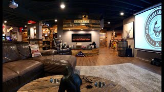 The Silverback Tavern amp Theater Man Cave walk through Please share amp feel free to ask any questions [upl. by Ynnob]