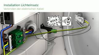 CoreLine LEDWand und Deckenleuchte Notlicht amp Bewegungsmelder Installation  Germany [upl. by Esenej930]