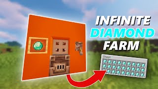 Minecrafts new Infinite DIAMOND FARM  119120  JavaBedrock [upl. by Nicolle]