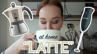 HOW TO MAKE A quotLATTEquot AT HOME moka pot  frother [upl. by Enoyrt]