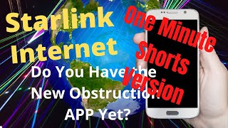 Starlink Internet Obstruction App preview video shorts [upl. by Irehs]