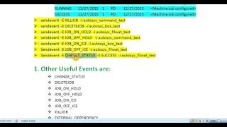Unix Autosys Job Sendevent [upl. by Eahc]