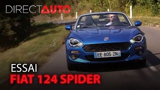 Essai  FIAT 124 SPIDER [upl. by Nnyled]