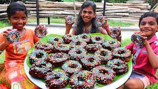 DONUT RECIPE  Village Style Donut Recipe  Homemade Doughnuts Recipe  Village Fun Cooking [upl. by Bridie336]