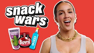 WWE Superstar Chelsea Green Rates British And American Food  Snack Wars [upl. by Antonin829]