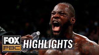 Wilder vs Ortiz II  HIGHLIGHTS  PBC ON FOX [upl. by Mashe]