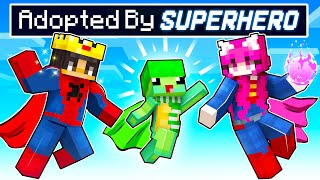 Adopted By SUPERHEROES in Minecraft [upl. by Noscire80]