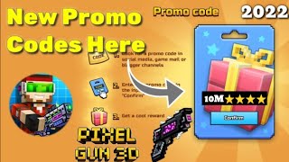 New Pixel Gun 3D Promo Codes June 2022 PG3D For Limited Players [upl. by Dimitris]