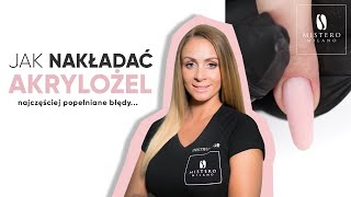 💅Jak nakładać akrylożel  Najczęstsze błędy w metodzie akrylożelowej  Mistero Milano💅 [upl. by Otilopih]