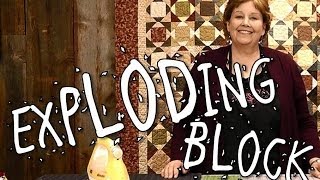 Exploding Block Quilt  Quilting Made Easy [upl. by Nerraw]