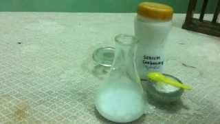 hydrochloric acid reacts with Sodium carbonate [upl. by Aleuqahs]