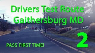 Gaithersburg Maryland MVA Drivers Test Route 2 [upl. by Concha]