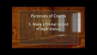 The Purposes of Courts [upl. by Jarrad]