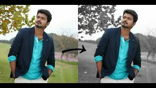 PicsArt Tutorial  How to change Background color to the Black and White  Special Splash Effect [upl. by Elleuqar]