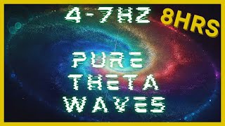 47hz PURE Theta Waves  432hz Base Frequency  Binaural Beats  CIA Hemi Sync  Astral Projection [upl. by Ahsikit603]