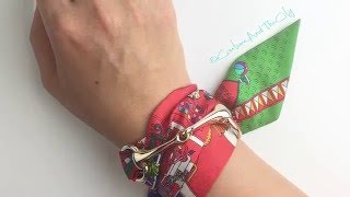 Hermes Twilly And Scarf Ring As A Bracelet [upl. by Adnilre]