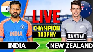 India vs New Zealand Match 12  Live Cricket Match Today  IND vs NZ  Champions Trophy Last 40 Ov [upl. by Rhee247]