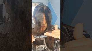 How to Cut Curtain Bangs  Face Framing Bangs [upl. by Nivlek]