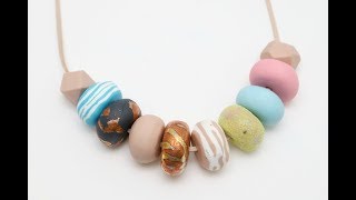 How to Make Polymer Clay Beads [upl. by Sheng369]