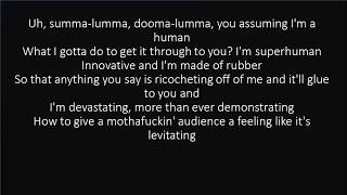 RAP GOD FAST PART  EMINEM LYRICS [upl. by Evante990]