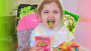 BABY vs EXTREME CANDY POP ROCKS amp more challenges  Anazala Family [upl. by Linnette]