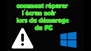 Comment résoudre le problème du PC qui démarre mais lécran reste noir [upl. by Llevrac]