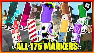 ALL 175 MARKERS in FIND THE MARKERS  Roblox [upl. by Cavill834]