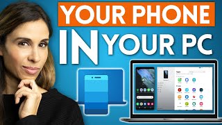 How to Mirror Phone on PC to Boost Your Productivity 📲 Your Phone App for Windows 10 [upl. by Lissak410]