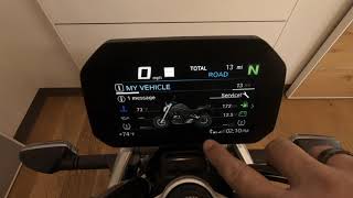 BMW Motorcycle TFT WalkThrough [upl. by Delanty]