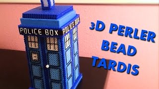 3D Perler Bead Tardis With thread for details [upl. by Wolliw970]