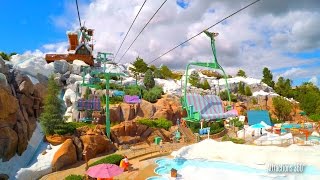 4K Chair Lift to the Summit  Disneys Blizzard Beach Water Park [upl. by Anstice]