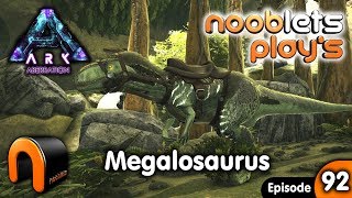 ARK Aberration Taming A megalosaurus Nooblets Plays Ep92 [upl. by Neelear533]