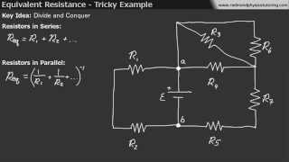 Equivalent Resistance  Tricky Example [upl. by Ennayllek]