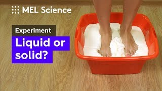 How to make nonNewtonian fluid from starch and water home experiment [upl. by Donnell]