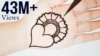 Simple amp Attractive Love Heart Mehandi design Easy Mehndi designs  mehndi design  Shabs Creation [upl. by Ruckman]