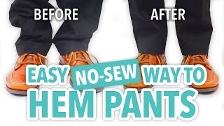 Easy NoSew Way to Hem Pants  HGTV Handmade [upl. by Balbinder153]