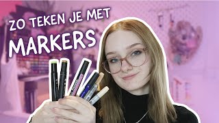 Tekenen met alcohol markers voor beginners [upl. by Fawna]