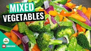 Sauteed Vegetables  Sautéed Mixed Vegetables  How to make Sauteed Vegetables Recipe [upl. by Kauffmann]