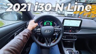 Test Drive New Hyundai i30 N Line Hatchback 2021 POV [upl. by Olwena]