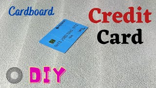 DIY Credit card  cardboard craft  R black craft studio [upl. by Gunning]