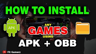 How To Install Games With Apk And Obb File on Android Device  Android 11 To 14 [upl. by Thurstan]