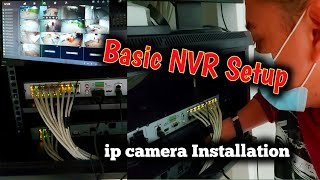 Hikvision Latest Version NVR IP Camera installation  Basic NVR Set Up [upl. by Pettifer]