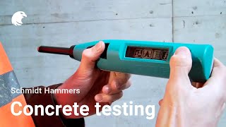 Concrete testing with Schmidt Hammer [upl. by Novanod]