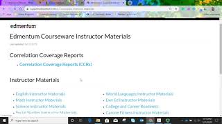 Teacher Instructor Materials Answer Keys Edmentum [upl. by Odrareve544]