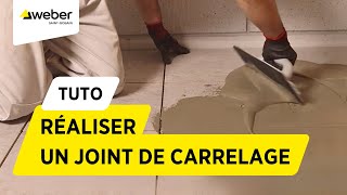 Comment réaliser un joint de carrelage  Weber [upl. by Yebloc]