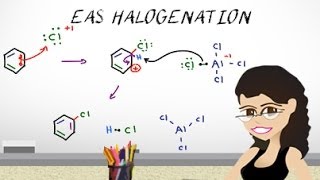 Aromatic Halogenation Mechanism  EAS Vid 3 by Leah4sci [upl. by Yebloc]