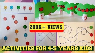 Learning Activities for 45 Year Old KIDSFun MATHSEASY NICEY 35 [upl. by Ethe]